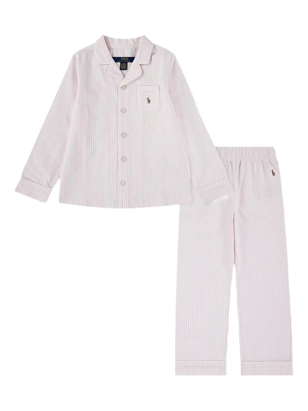 

Пижама в полоску POLO RALPH LAUREN KIDS, розовый