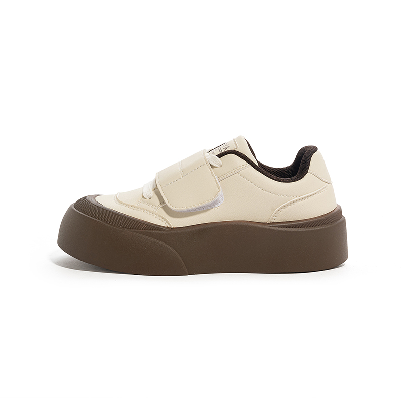 

Скользостойкие, износостойкие, дышащие низкие детские кроссовки для скейтбординга Beige для подростков Babaya, бежевый