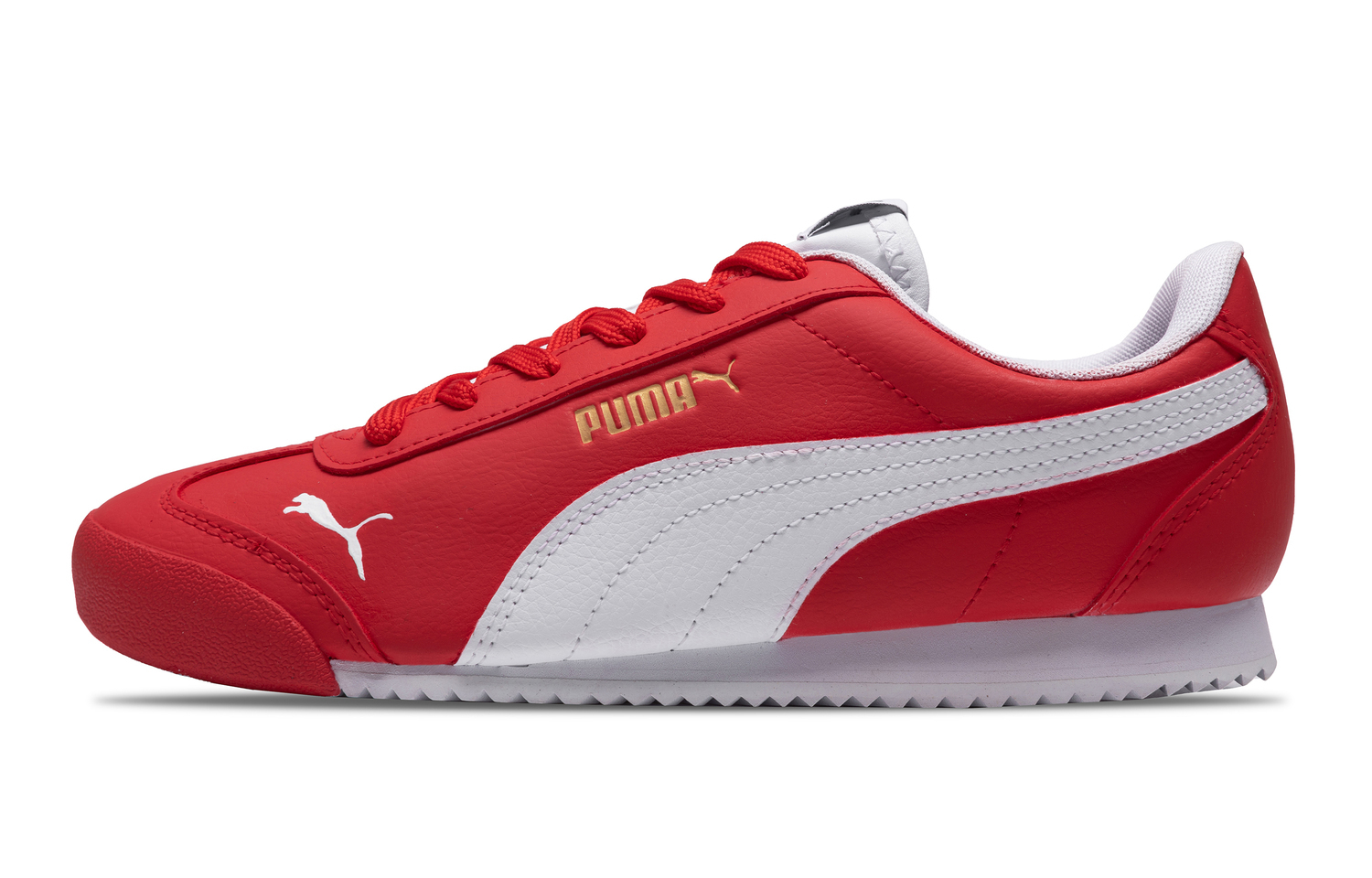 

PUMA Римские легкие противоскользящие кеды унисекс Ferrari Red - красно-белые, цвет Red White