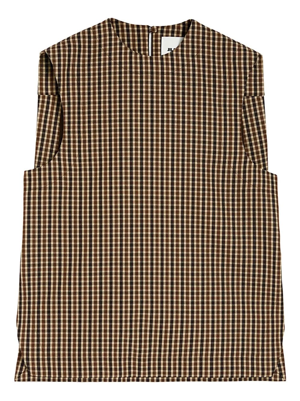 

Шерстяной топ JIL SANDER, коричневый