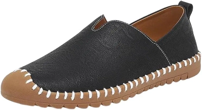 Лоферы кожаные мужские Leather Driving Shoes, Black