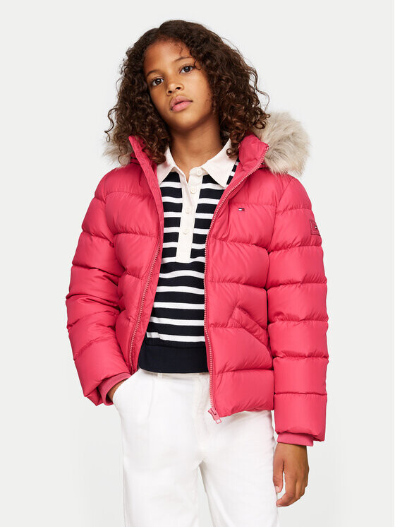 

Пуховик стандартного кроя Tommy Hilfiger, розовый
