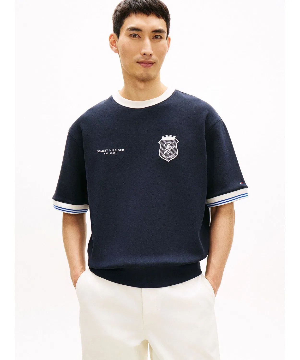 Футболка с коротким рукавом Tommy Hilfiger Script из полиэстера, мультиколор