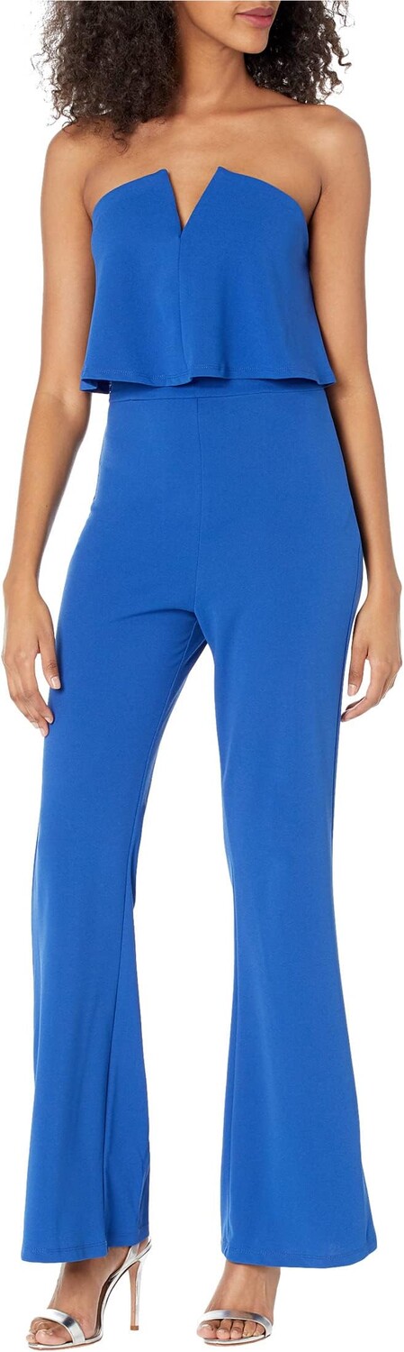 

Комбинезон Bebe Strapless Overlay Jumpsuit, цвет Suft The Web