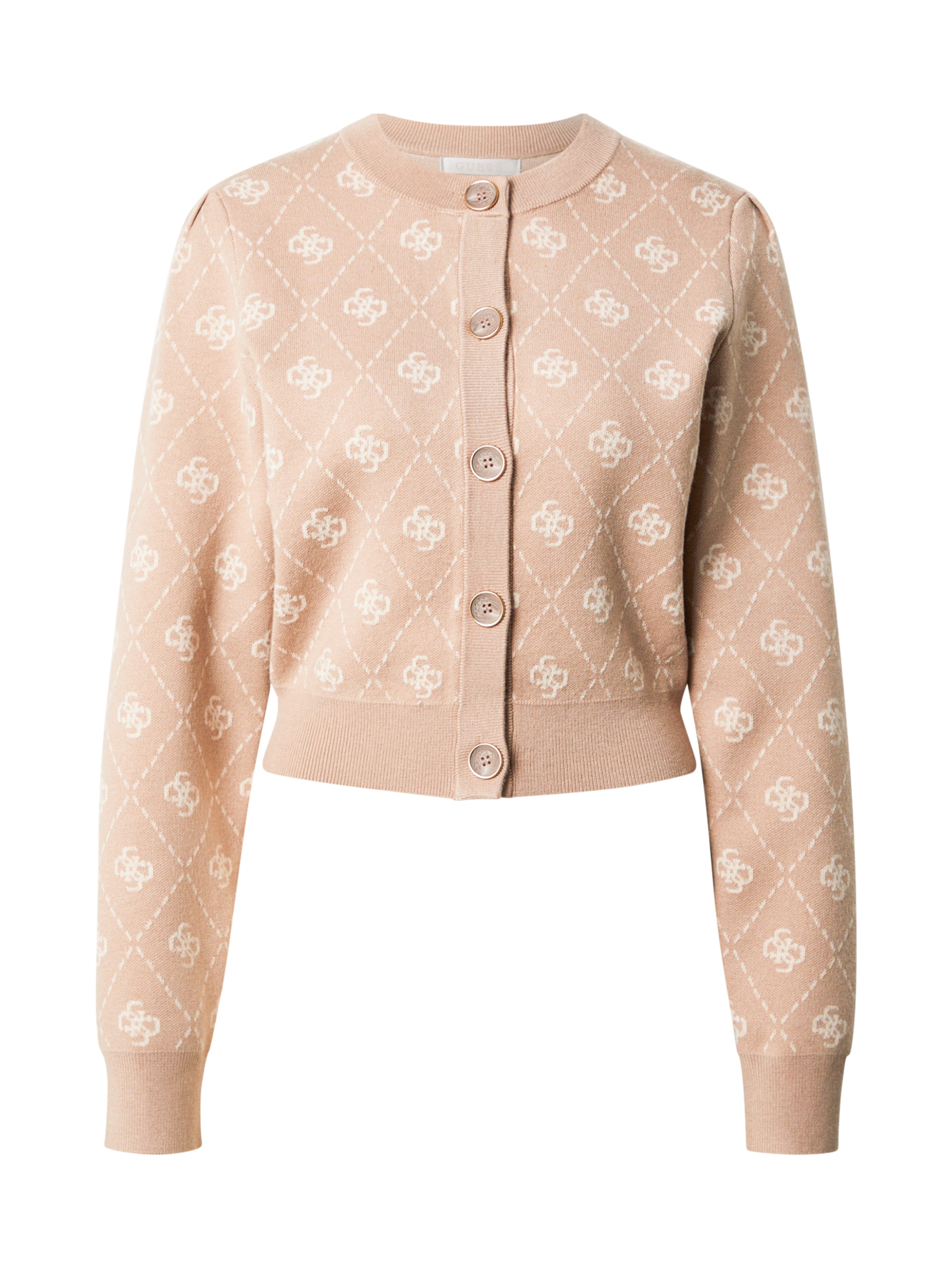 

GUESS Кардиган 'SARAH' вязаный, цвет капучино