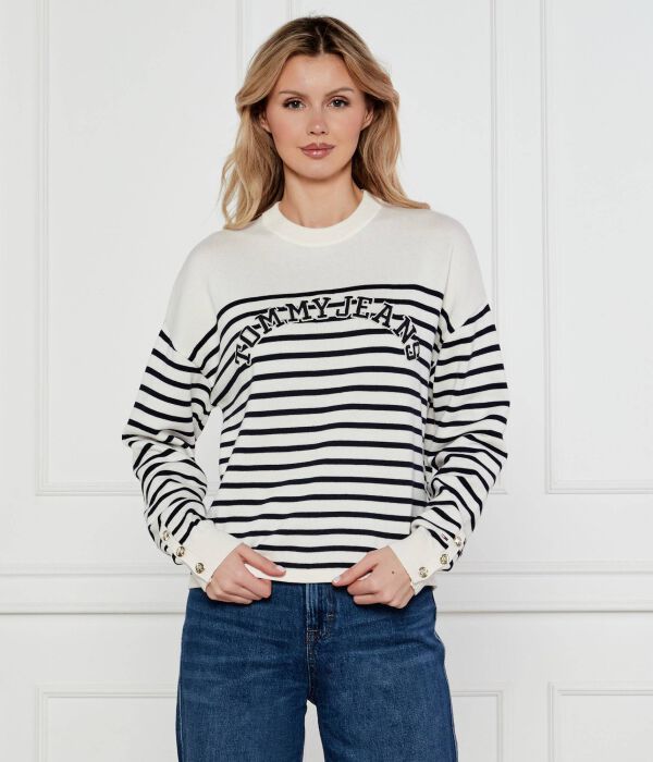 

Университетский свитер Regular fit Tommy Jeans, экрю