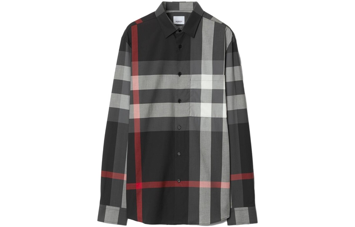 

Рубашка мужская угольного цвета Burberry, цвет Charcoal