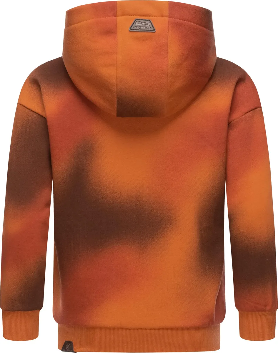 Свитер Ragwear "Elinka Ombre", стильный свитшот для девочек с классным узором, красный — фото 4