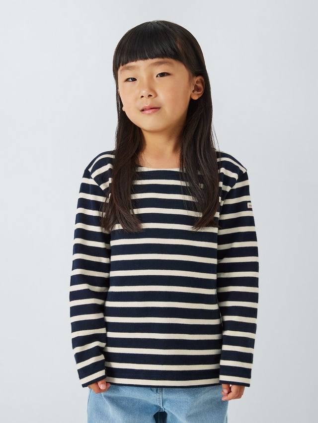 Бретонская полоска футболка с длинным рукавом Armor Lux, Navy/Cream — фото 2