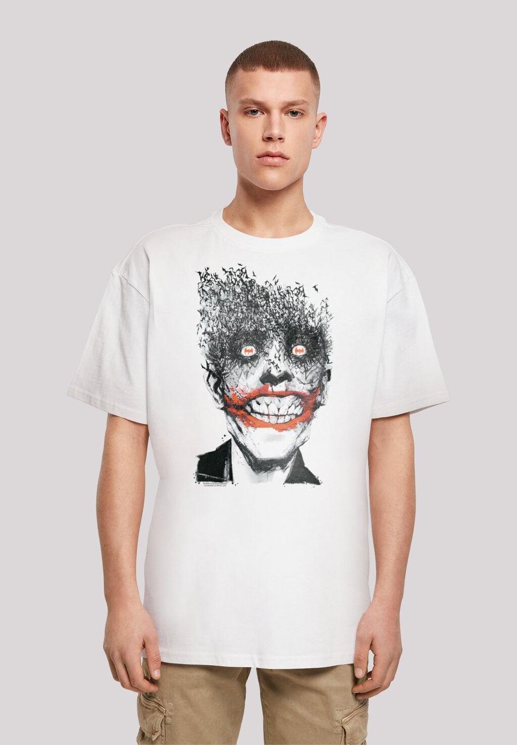 

Футболка с принтом The Joker Bats F4NT4STIC, белый