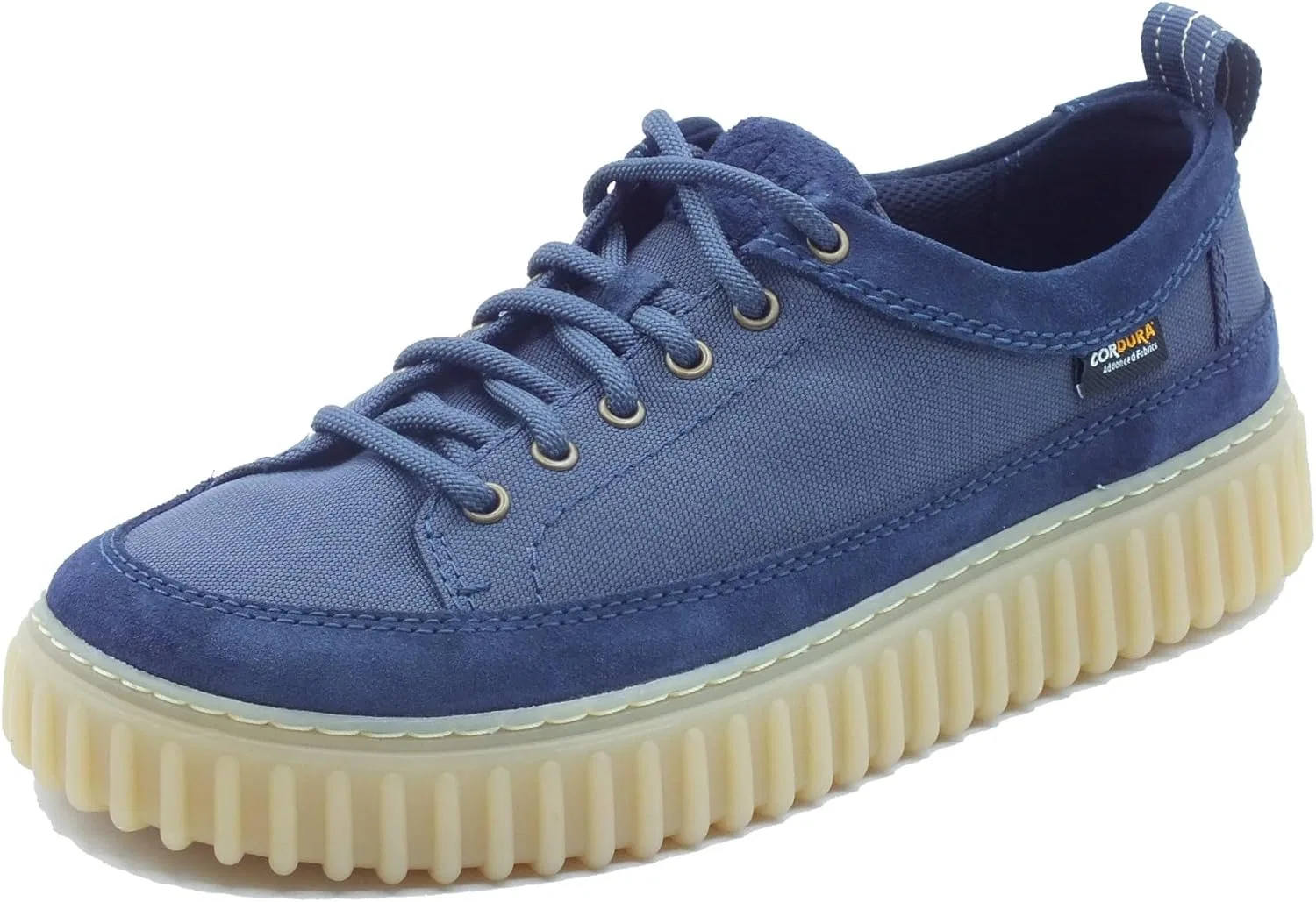 Мужские спортивные кроссовки Clarks Torhill Lace Navy из замши и ткани, темно-синий