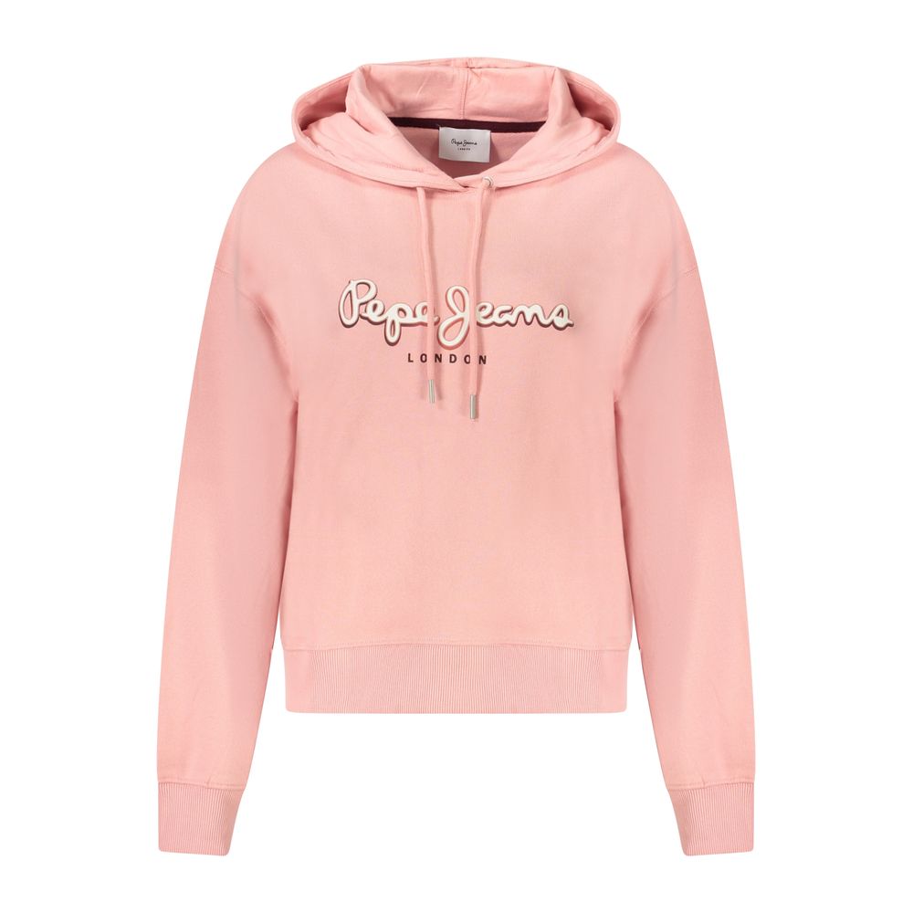 

Розовый хлопковый женский свитер Pepe Jeans