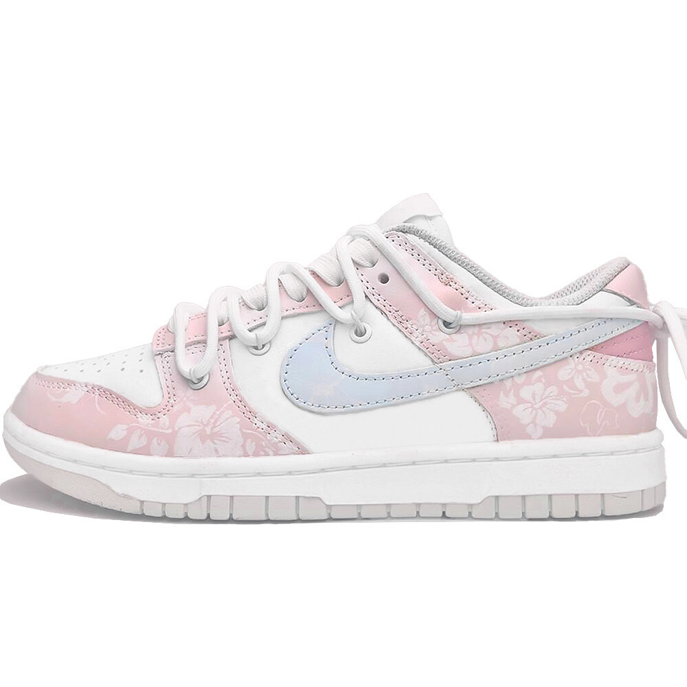 

Кроссовки Nike Dunk Skateboarding Shoes Women's Low-top Pink/white/blue, розовый