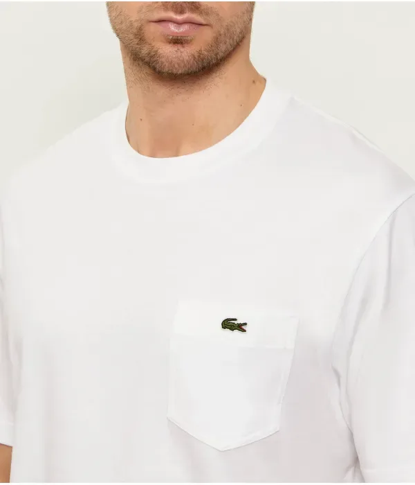 Футболка classic fit Lacoste, белый — фото 4