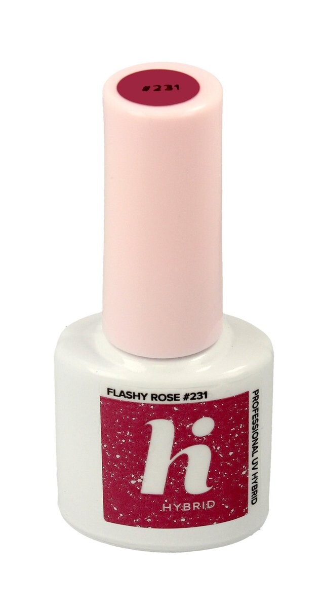 

Hi Hybrid, Sparkle, гибридный лак №231 Flashy Rose, 5 мл