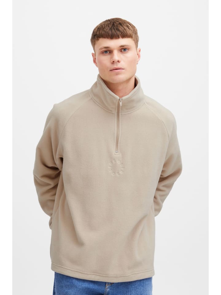 

Толстовка !SOLID Jeansbluse SDIbrahim 21108131 basic Fleecetroyer mit Stickerei, натуральный