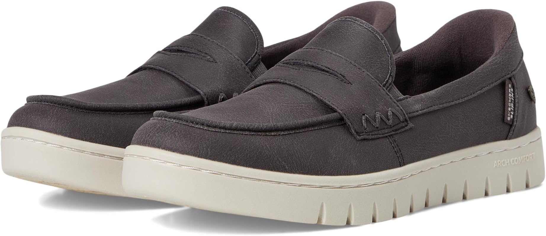 Лоферы BOBS from SKECHERS Women's Hands Free Slip-Ins - Arch Comfort - Sunfest, Charcoal