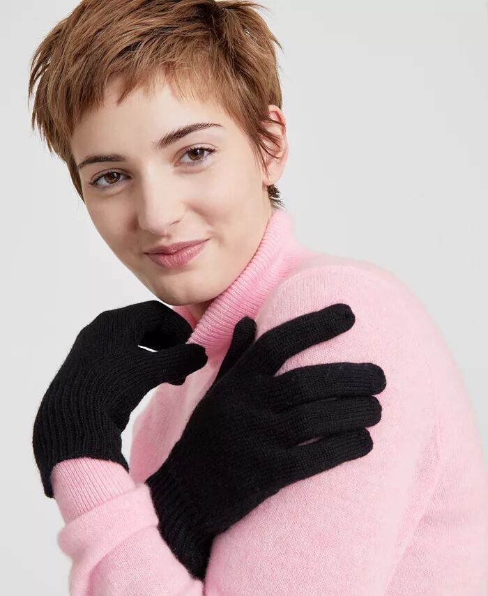 

Кашемировые перчатки Charter Club, черный