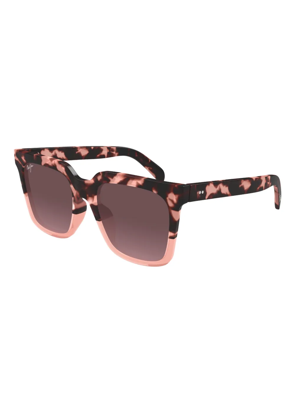 

Солнцезащитные очки Rooftops в оправе черепаховой расцветки Maui Jim, розовый
