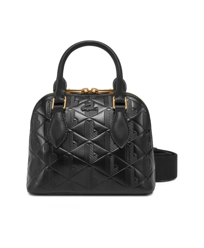 

Сумка-Мегаки с тисненым монограммом, черная. Lacoste, черный