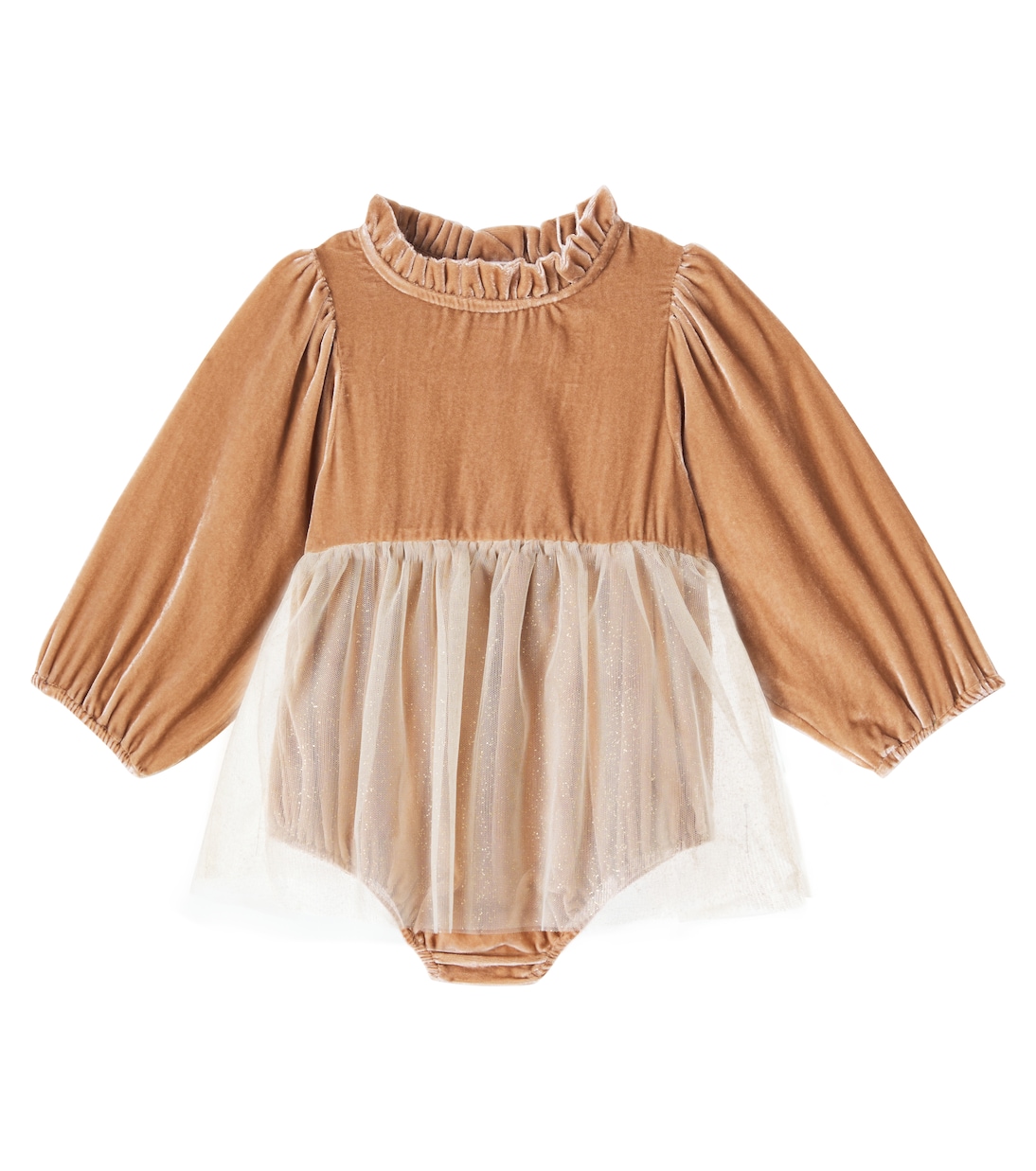 

Боди Baby Nyssa из бархата и тюля Bebe Organic, Winter Tulle