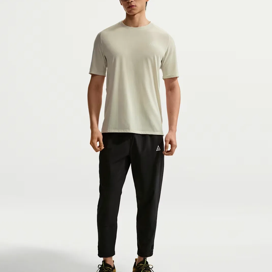 Футболка для бега ACG Solar Chase Dri FIT ADV Swoosh Running мужская Nike, Seagrass Green/Baltic Sea Blue/Peak White — фото 3