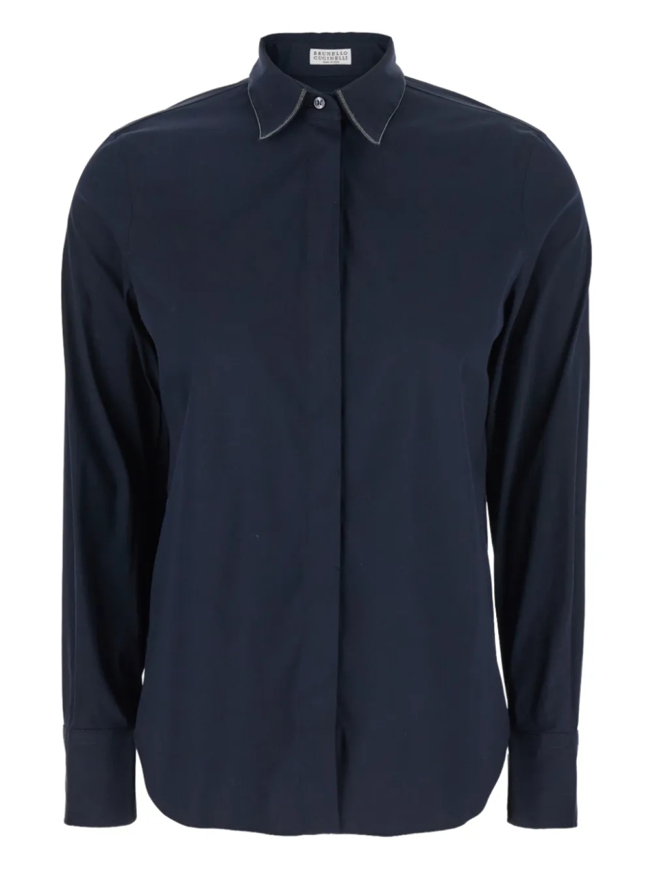 

Brunello Cucinelli рубашка Monil Detail, синий