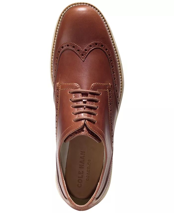 Мужские оригинальные оксфорды Grand Wing Cole Haan, коричневый — фото 3