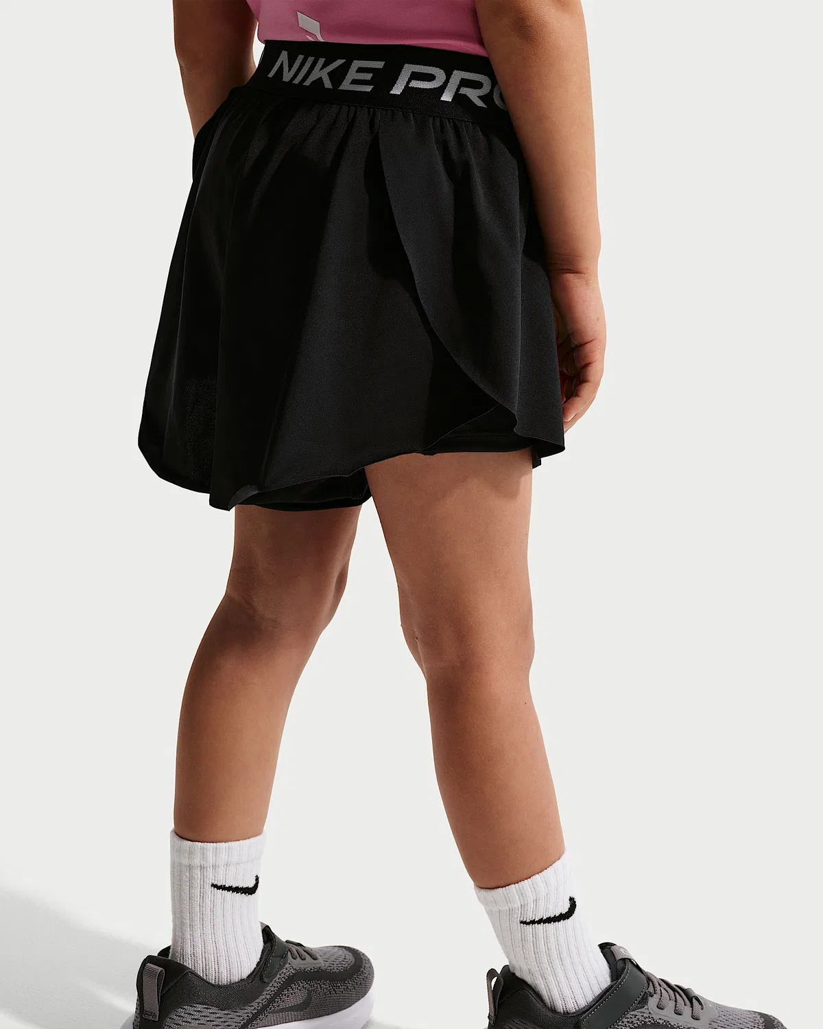 Детские шорты Nike Pro Dri-FIT 2-в-1, Black — фото 3