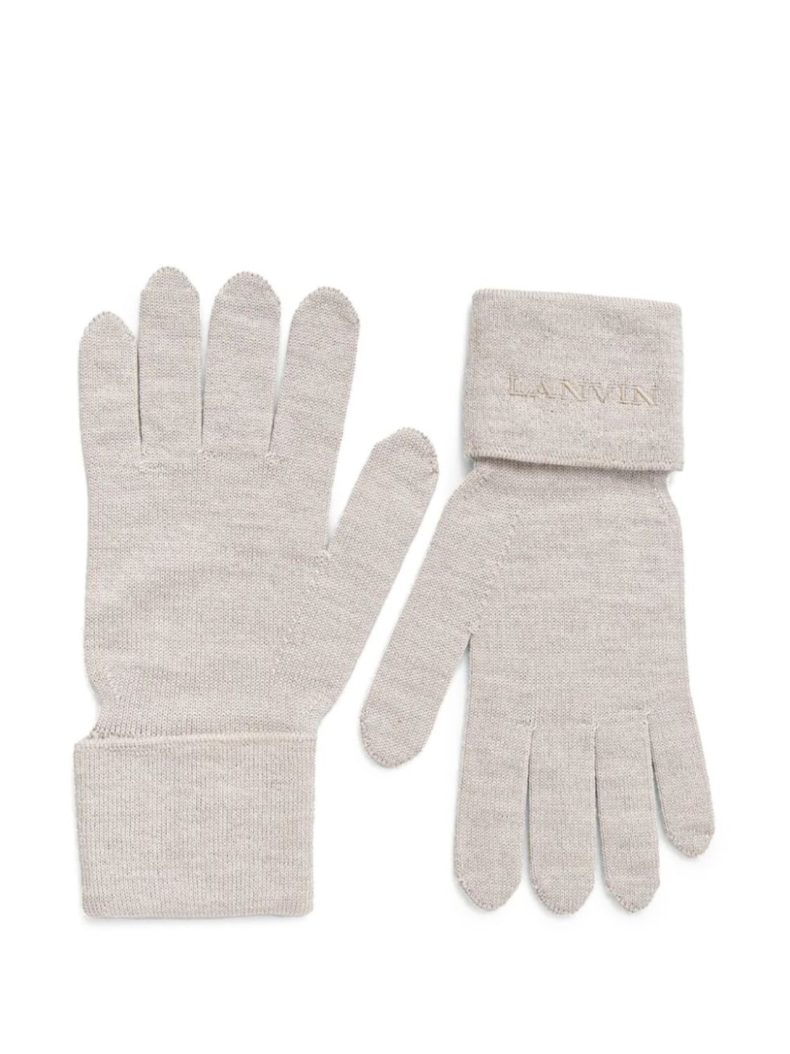 

Перчатки с вышивкой Lanvin, нейтральный