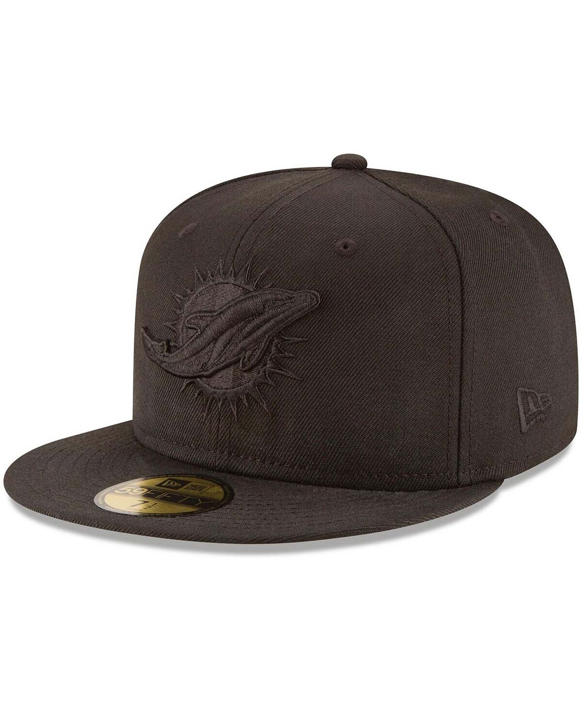 

Мужская приталенная шляпа Miami Dolphins Black On Black 59FIFTY New Era