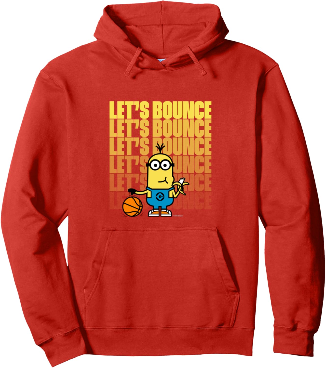 

Худи с изображением миньона и баскетбольной команды Minions, красный