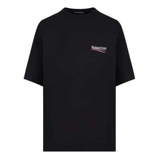 

Футболка mens ss20 logo loose short sleeve black Balenciaga, черный