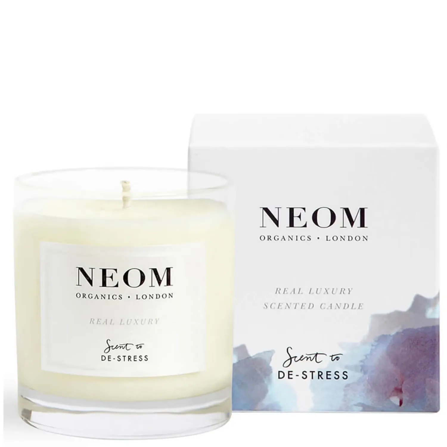 

Свеча Real Luxury De-Stress с ароматом и 1 фитилем Neom