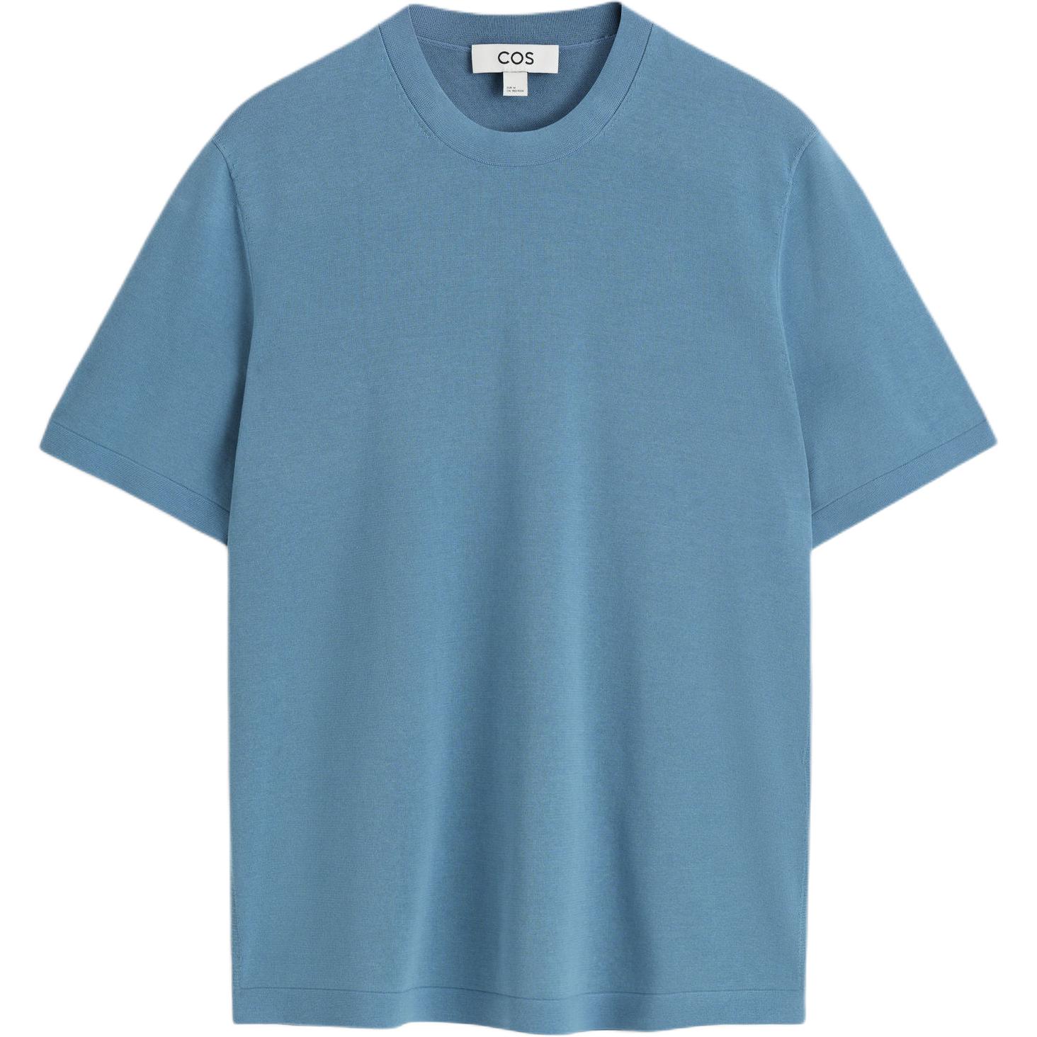 

COS Футболка мужская синяя, Синий, COS Футболка мужская синяя