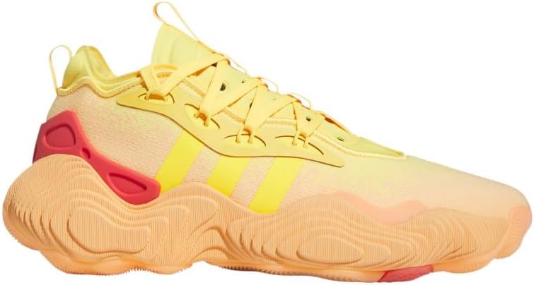 Кроссовки Adidas для взрослых, унисекс, модель Trae Young 3 Low, оранжевый/алый — фото 2