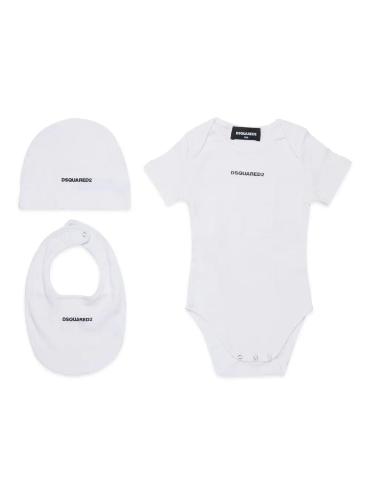 

DSQUARED2 KIDS хлопок детский комбинезон (набор из трех штук), белый