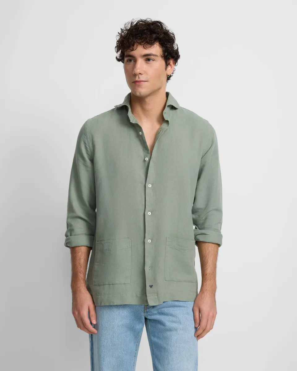 

Мужская спортивная рубашка с карманом Silbon, зеленый