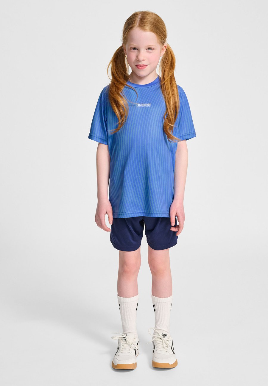 Футболка Hummel Sports T-shirt, Lichen Blue/Blue — фото 2