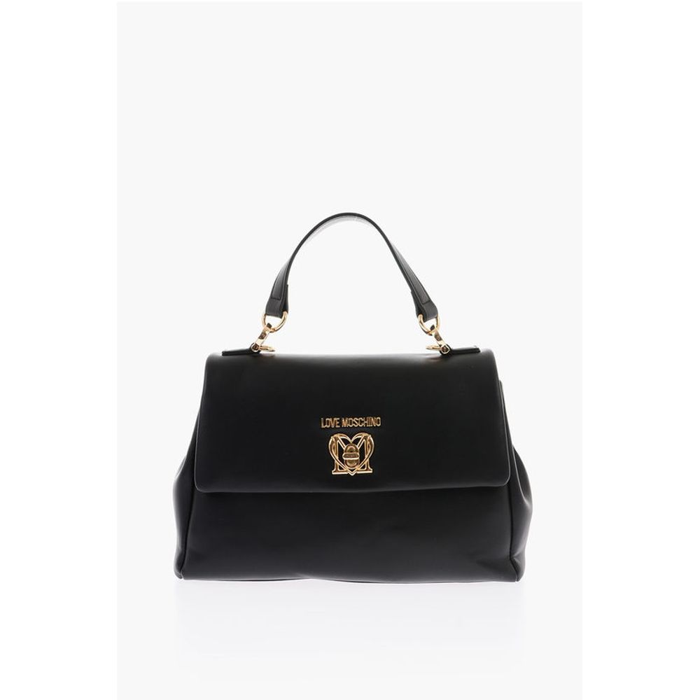 

Сумка LOVE из искусственной кожи с застежкой-замком Turn Lock и съемным плечом Moschino, Black