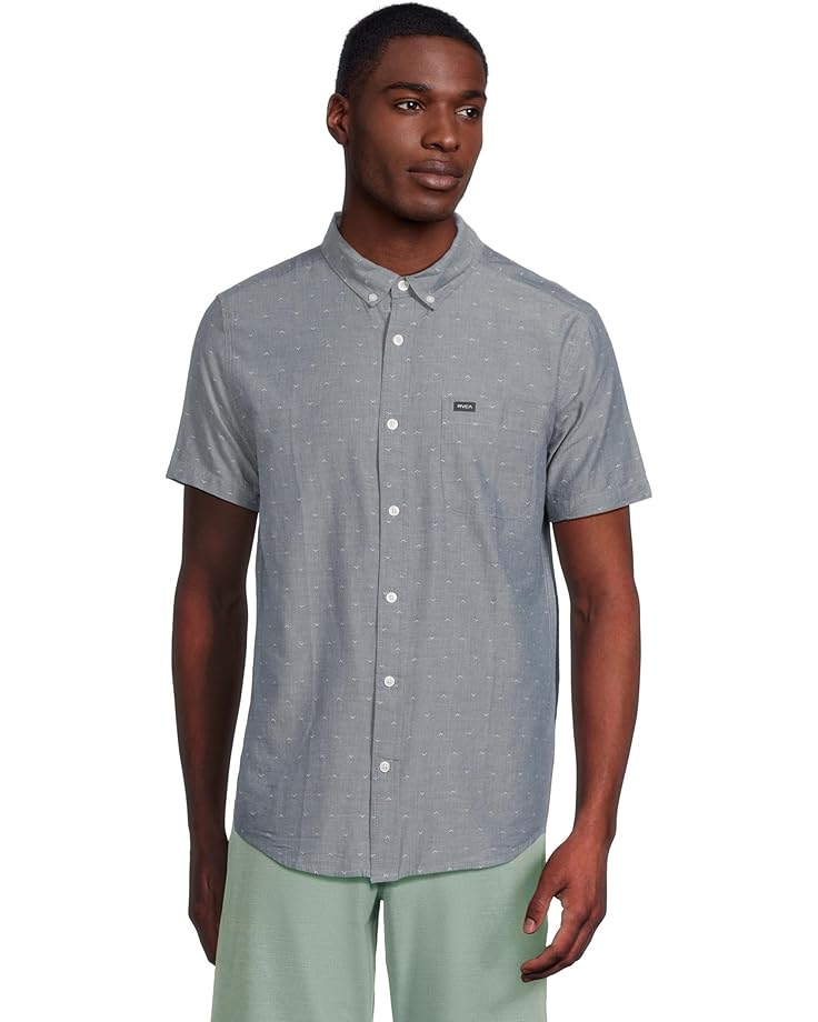 

Рубашка RVCA Thatll Do Dobby Short, цвет Dark Denim
