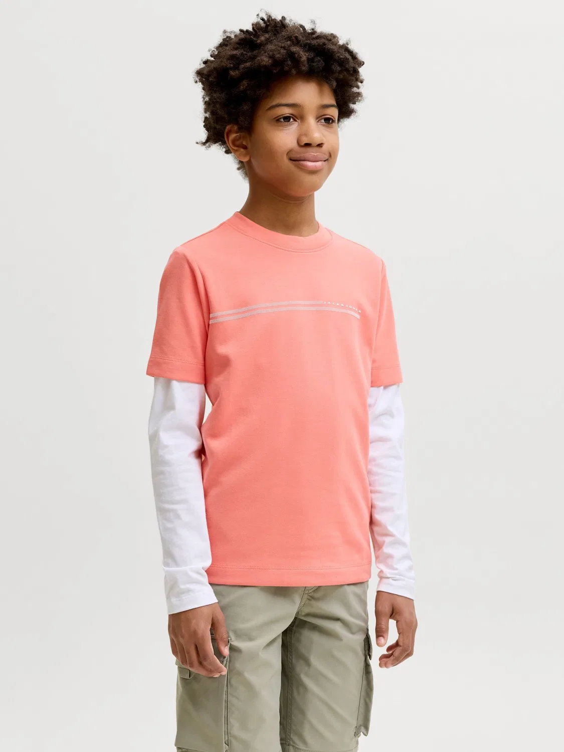 Футболка Jack & Jones Junior, Salmon — фото 2