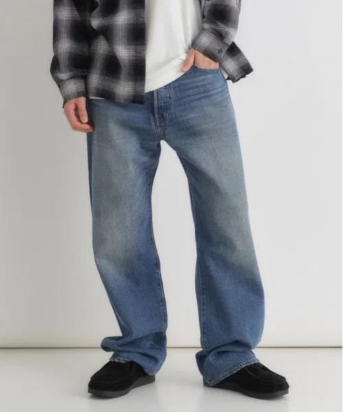 【Levi's】501 Свободные джинсы (светло-голубые / винтажная расцветка / универсальные) — фото 2