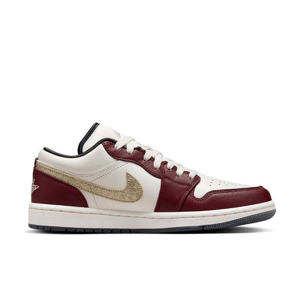 Кроссовки (WMNS) Air Jordan 1 Low SE 'Chinese New Year', цвет sail/metallic gold grain/dark team red/dark smoke grey/dark team red — фото 2