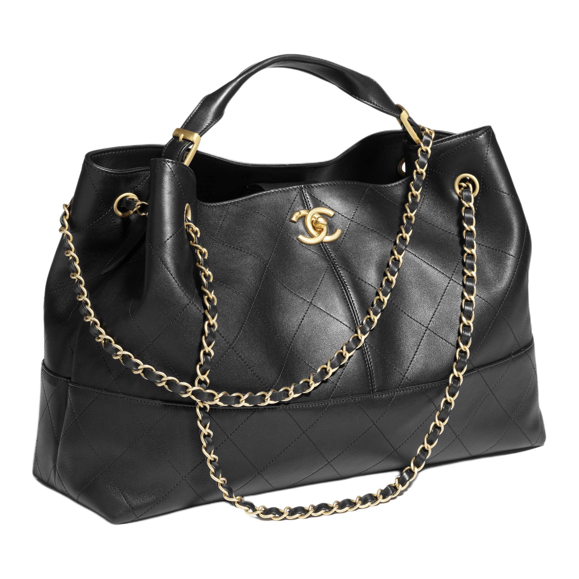 CHANEL Сумка женская из телячьей кожи черная — фото 2
