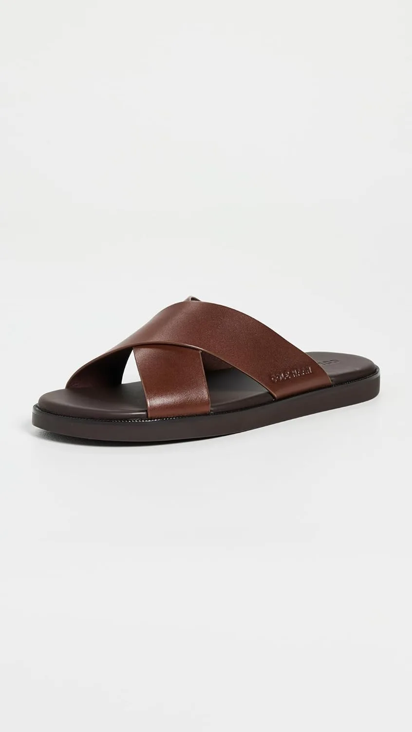 Мужские сандалии Cole Haan Nantucket с перекрещивающимися ремешками, коричневый — фото 2