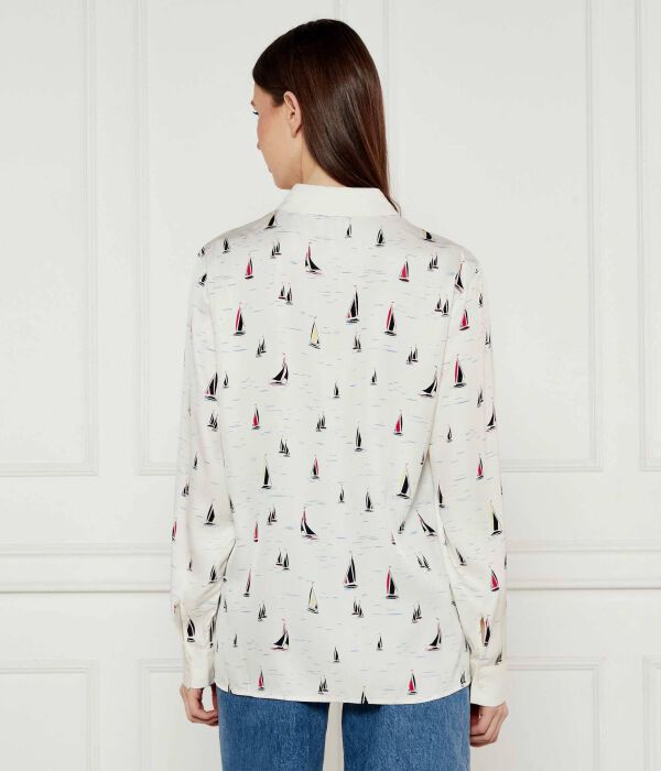 Рубашка Regular fit Tommy Hilfiger, экрю — фото 3