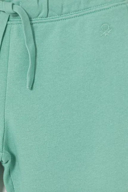 Джоггеры детские из мягкого хлопка United Colors of Benetton, бирюзовый — фото 3