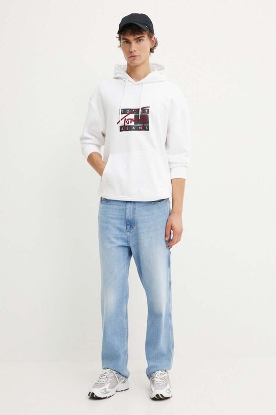 

Хлопковая толстовка Tommy Jeans, белый