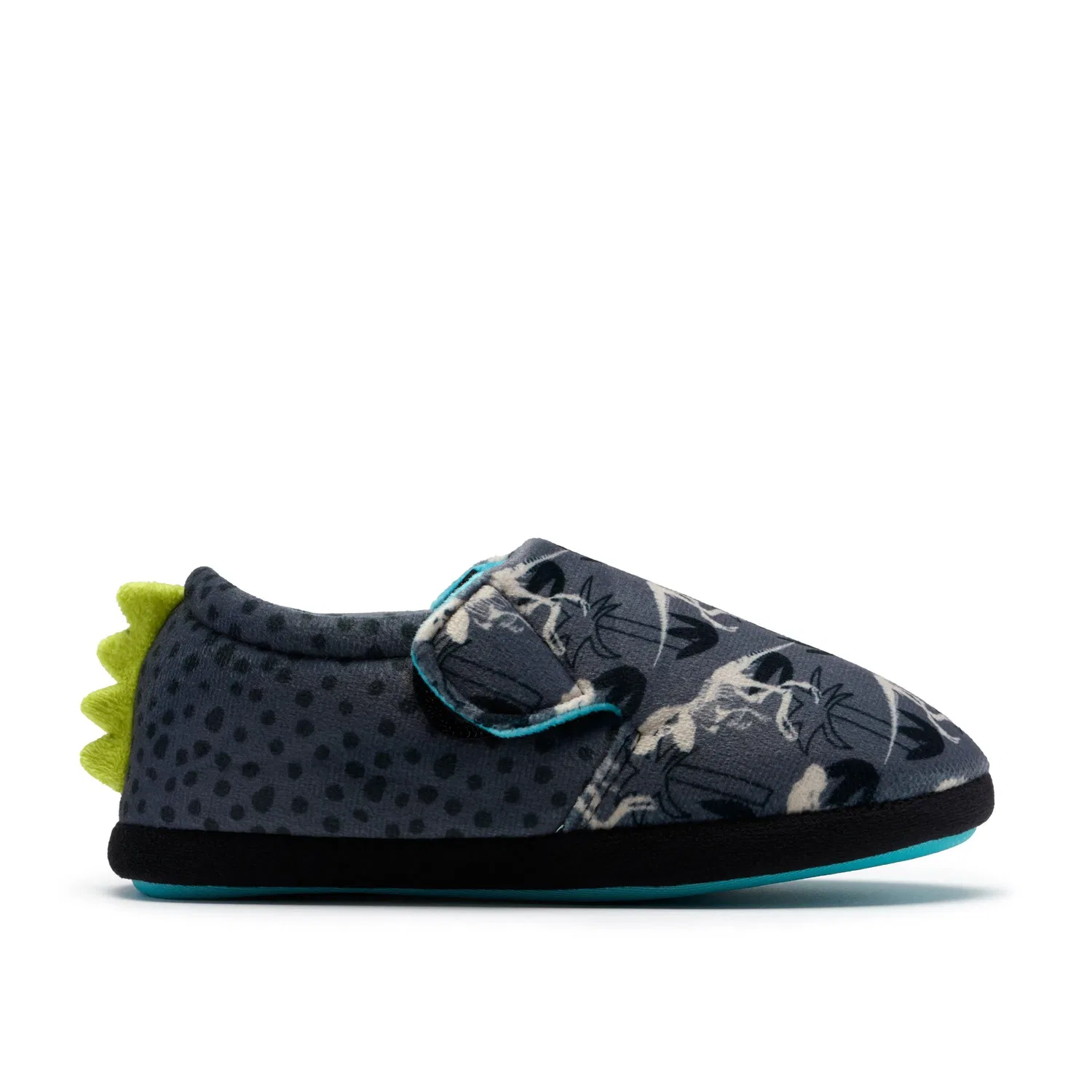 Тапочки детские с динозаврами Clarks, серый